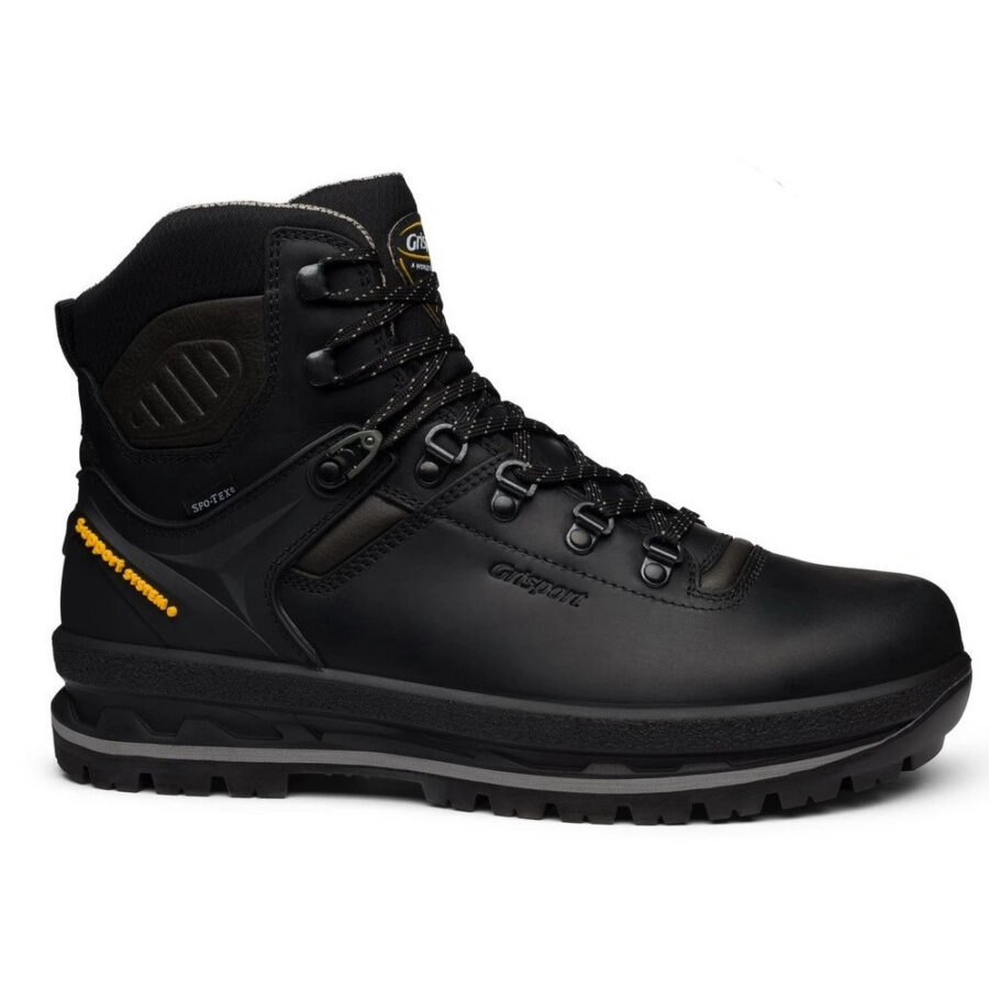 Grisport Niobite Bocanci Trekking Impermeabili Bărbați din Piele Negru - Black