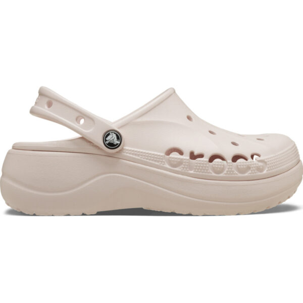 Saboți Crocs Baya Platform Clog Roz - Barely Pink