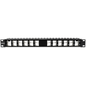 Patch Panel ecranat 24 porturi blank keystone inclinate 1U – TRENDnet TC-KP24SA