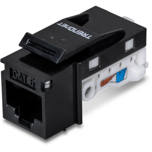Keystone Jack Cat.6 tool-less, negru – TRENDnet TC-K25C6BK