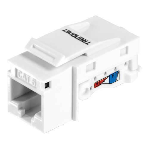 Keystone Jack Cat.6 tool-less, alb - TRENDnet TC-K25C6
