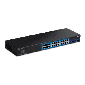 Switch Web Smart Management 24 x RJ45 Gigabit, 4 x SFP+ 10G – TRENDnet TEG-30284