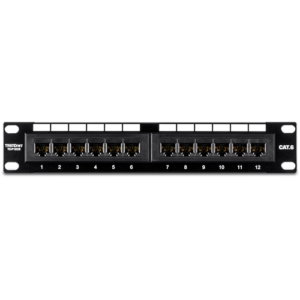 Patch Panel 12 x RJ45 UTP 10′, Cat6 – TRENDnet TC-P12C6