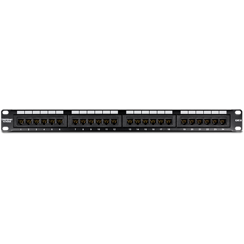 Patch Panel 24 x RJ45 UTP, Cat6 - TRENDnet TC-P24C6