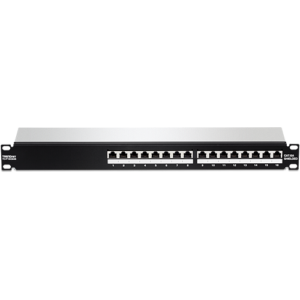Patch Panel 16 x RJ45 UTP, Cat6a, Ecranat, 1U – TRENDnet TC-P16C6AS