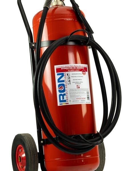 Stingător P50D cu pulbere pentru metale, 50 kg – clasa D
