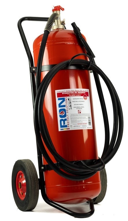 Stingător P50D cu pulbere pentru metale, 50 kg – clasa D