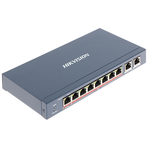 Switch 8 porturi PoE+, 2 porturi uplink – HIKVISION DS-3E0310HP-E