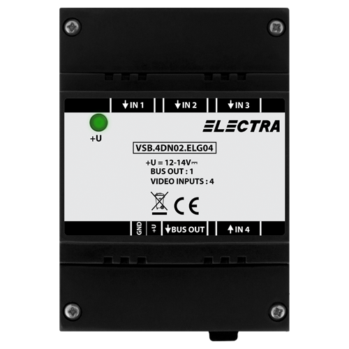 Doza selectie video, 4 intrari video SMART – ELECTRA VSB.4DN02.ELG04
