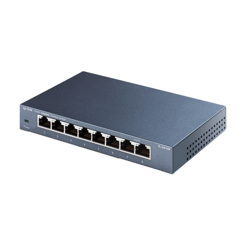 Switch L2, 8 x RJ45 1G, Unmanaged – TP-Link TL-SG108
