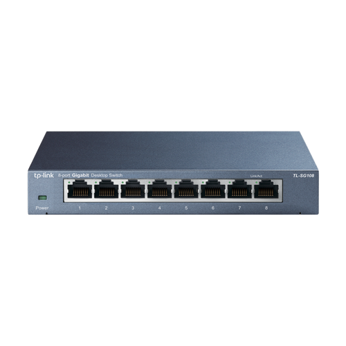 Switch L2, 8 x RJ45 1G, Unmanaged – TP-Link TL-SG108