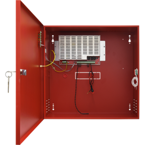 Sursa de alimentare EN 54-4, 27.6V/3.2A, cutie metalica cu loc acumulatori 2x40Ah/12V – PULSAR EN54C-5A40