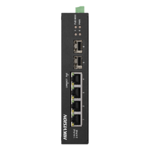 Switch 4 porturi Gigabit PoE, 2 porturi uplink SFP – HIKVISION DS-3T0506HP-E-HS