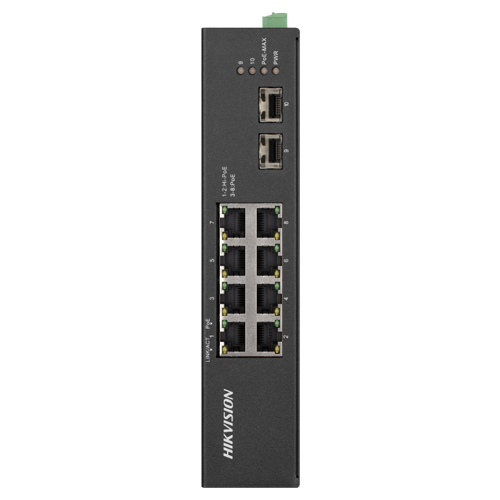 Switch 8 porturi Gigabit PoE, 2 porturi uplink SFP – HIKVISION DS-3T0510HP-E-HS