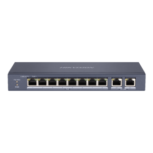 Switch 8 porturi PoE, 2 porturi uplink RJ45 Gigabit – HIKVISION DS-3E0310P-E-M