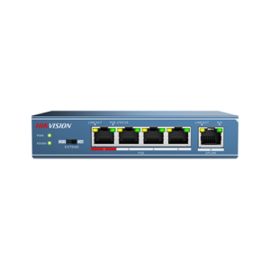 Switch 4 porturi PoE, 1 port uplink- HIKVISION DS-3E0105P-E-M