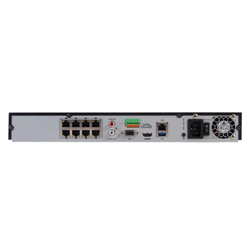 NVR 4K AcuSense 8 canale 12MP, 8 porturi PoE – HIKVISION DS-7608NXI-I2-8P-S