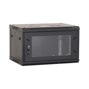 Rack perete 6U 19′ 600×450, capacitate incarcare 80 Kg, negru – ASYTECH Networking ASY-6U-6045W