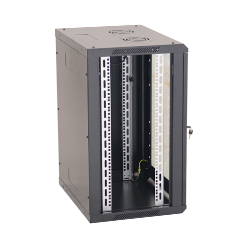 Rack perete 15U 19′ 600×450, capacitate incarcare 80 Kg, negru – ASYTECH Networking ASY-15U-6045W