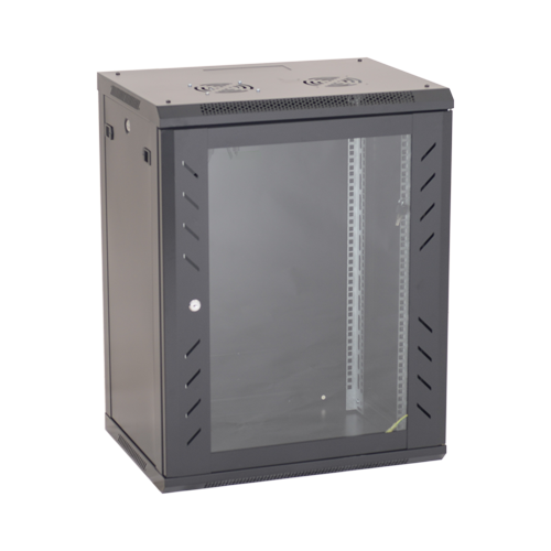 Rack perete 15U 19′ 600×450, capacitate incarcare 80 Kg, negru – ASYTECH Networking ASY-15U-6045W