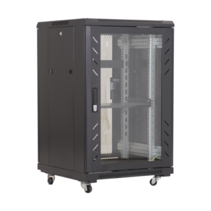 Rack podea 18U 19′ 600×600, capacitate incarcare 500 Kg, negru – ASYTECH Networking ASY-18U-6060E