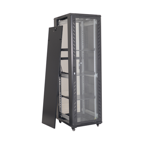 Rack podea 42U 19′ 600×800, capacitate incarcare 800 Kg, negru – ASYTECH Networking ASY-42U-6080S