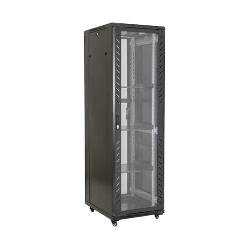 Rack podea 42U 19′ 600×800, capacitate incarcare 800 Kg, negru – ASYTECH Networking ASY-42U-6080S