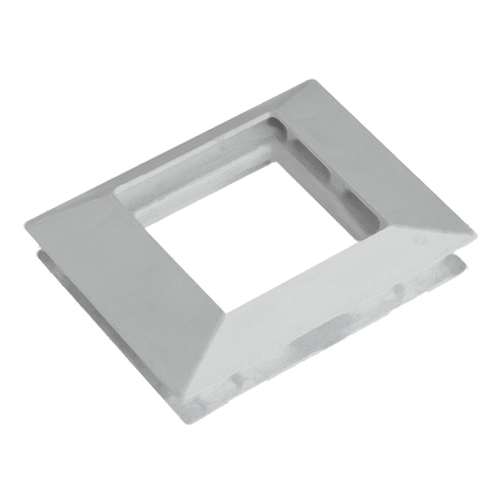 Rama alba simpla pentru aparataj 45×45 mm (2 module) – DLX DLX-102-11
