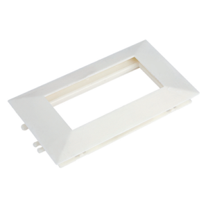 Rama alba dubla pentru aparataj 45×45 mm (4 module) – DLX DLX-102-12
