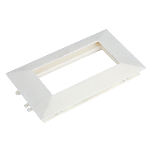 Rama alba dubla pentru aparataj 45×45 mm (4 module) – DLX DLX-102-12
