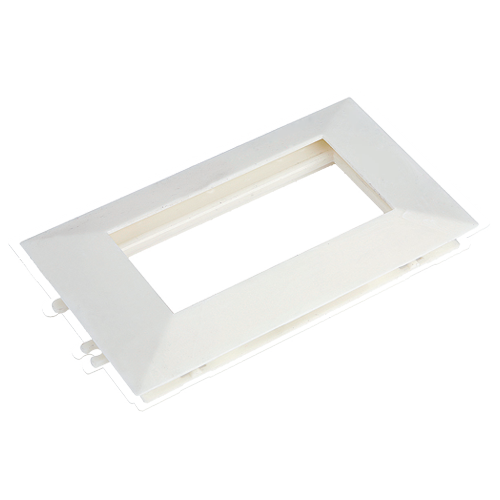 Rama alba cvadrupla pentru aparataj 45×45 mm (8 module) – DLX DLX-102-14