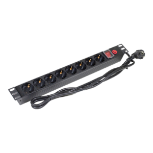 PDU 8 prize Shuko, 19”, 1U, aluminiu cu protectie – ASYTECH Networking ASY-PDU-8