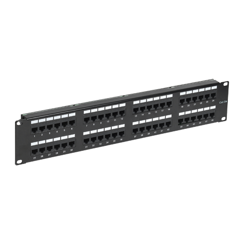 Patch Panel 2U, UTP cat5e, 48 porturi RJ45 – ASYTECH Networking ASY-PP-UTP5E-48