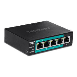 Switch 4 x RJ45 Fast Ethernet Long Range 250m PoE+ 60W, 1 x RJ45 Fast Ethernet – TRENDnet TE-FP051