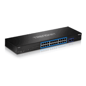 Switch 24 x RJ45 Gigabit, 2 x SFP+ 10G – TRENDnet TEG-30262