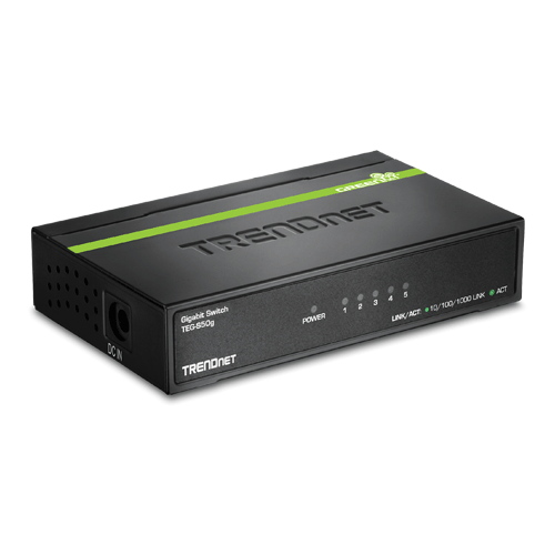 Switch GREENnet 5 x RJ45 Gigabit – TRENDnet TEG-S50G