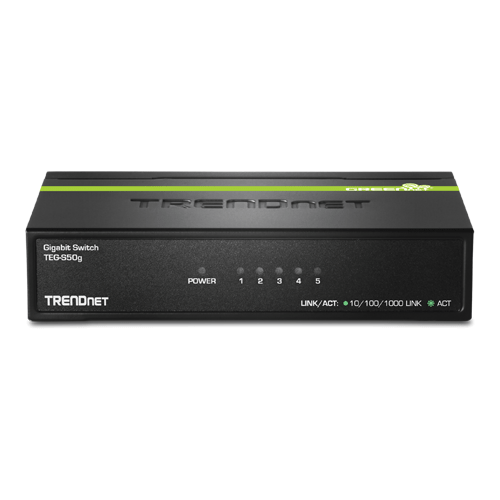 Switch GREENnet 5 x RJ45 Gigabit – TRENDnet TEG-S50G