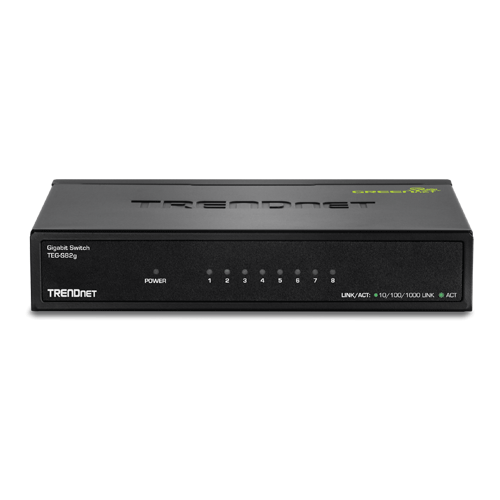 Switch GREENnet 8 x RJ45 Gigabit – TRENDnet TEG-S82G