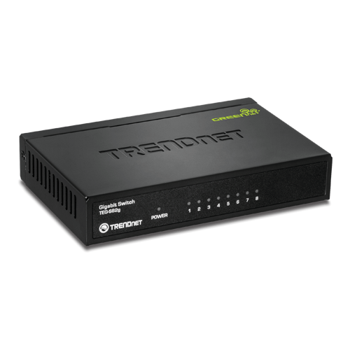 Switch GREENnet 8 x RJ45 Gigabit – TRENDnet TEG-S82G