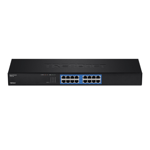 Switch GREENnet rack mount 16 x RJ45 Gigabit – TRENDnet TEG-S16G