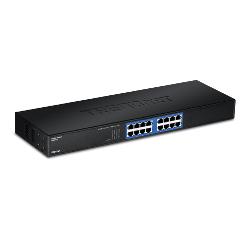 Switch GREENnet rack mount 16 x RJ45 Gigabit – TRENDnet TEG-S16G