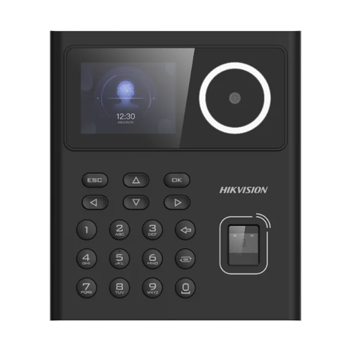 Terminal standalone control acces cu Recunoastere faciala, Amprenta, Card MIFARE si PIN, camera 2MP, ecran LCD color 2.4 inch – HIKVISION DS-K1T320MFWX