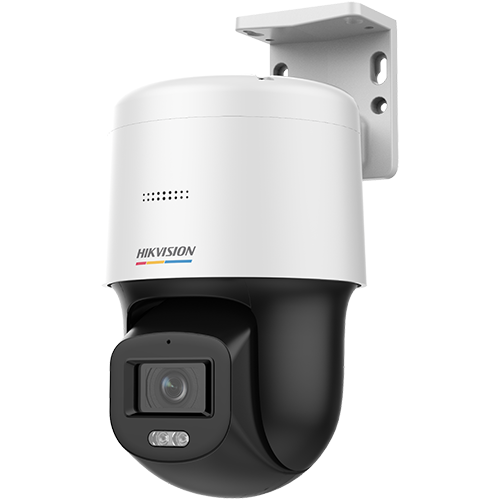 ColorVu – Camera miniPT, IP, 2MP, lentila 2.8mm, WL 30m, Audio, PoE, IP66 – HIKVISION DS-2DE2C200SCG-E(F0)