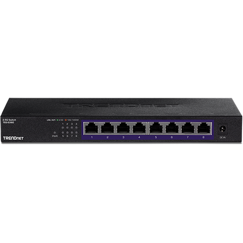 Switch 8 x RJ45 2.5G, Fanless – TRENDnet TEG-S380