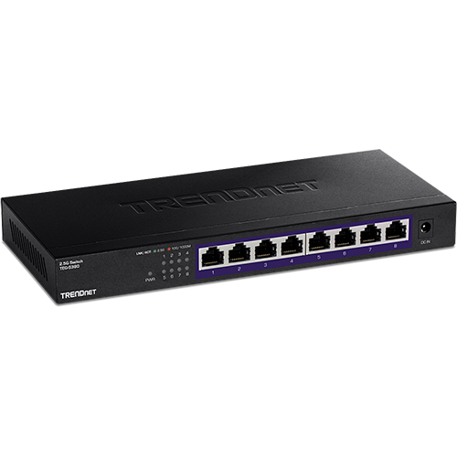 Switch 8 x RJ45 2.5G, Fanless – TRENDnet TEG-S380