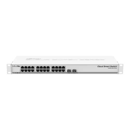 Smart Management Switch, 24 x Gigabit, 2 x SFP+ 10Gbps – Mikrotik CSS326-24G-2S+RM