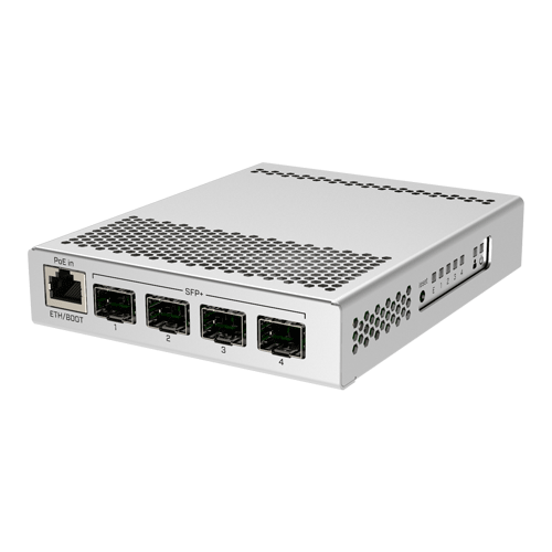 Smart Switch, 1 x Gigabit, 4 x SFP+ 10Gbps – Mikrotik CRS305-1G-4S+IN