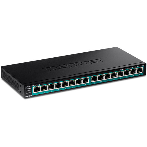 Switch 16 x RJ45 Gigabit PoE/PoE+ 120W – TRENDnet TPE-TG161H