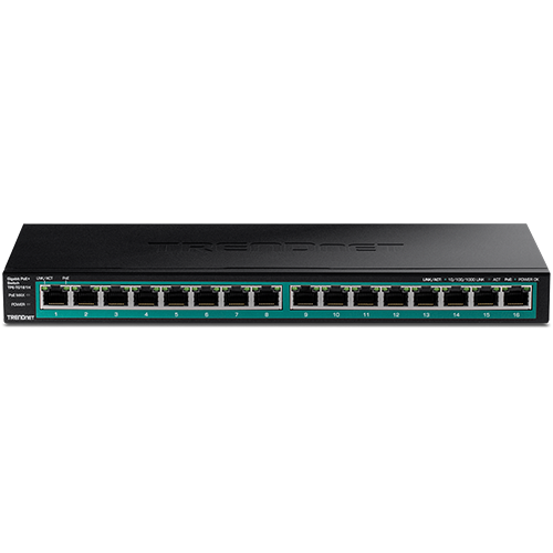 Switch 16 x RJ45 Gigabit PoE/PoE+ 120W – TRENDnet TPE-TG161H