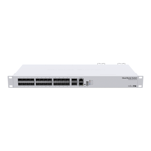 Management Switch 24 x SFP+ 10Gbps, 2 x QSFP+ 40Gbps – Mikrotik CRS326-24S+2Q+RM